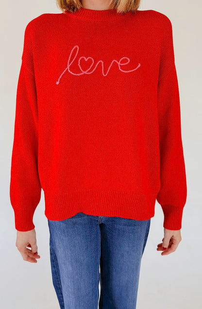 Z SUPPLY LOVE NOTES BOYFRIEND SWEATER