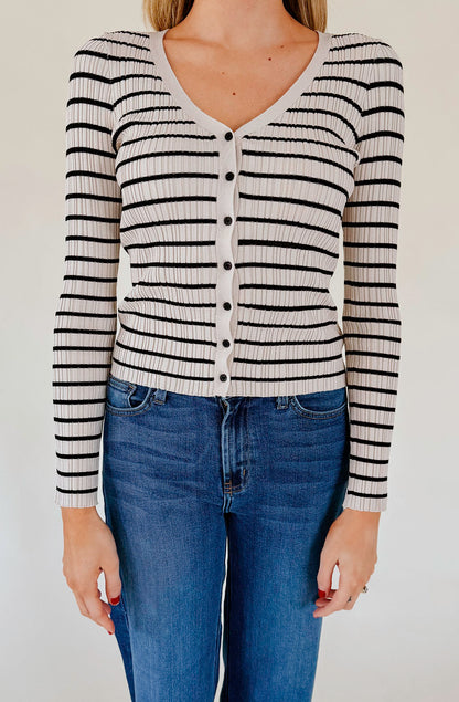 Z SUPPLY JORDANA STRIPE SWEATER