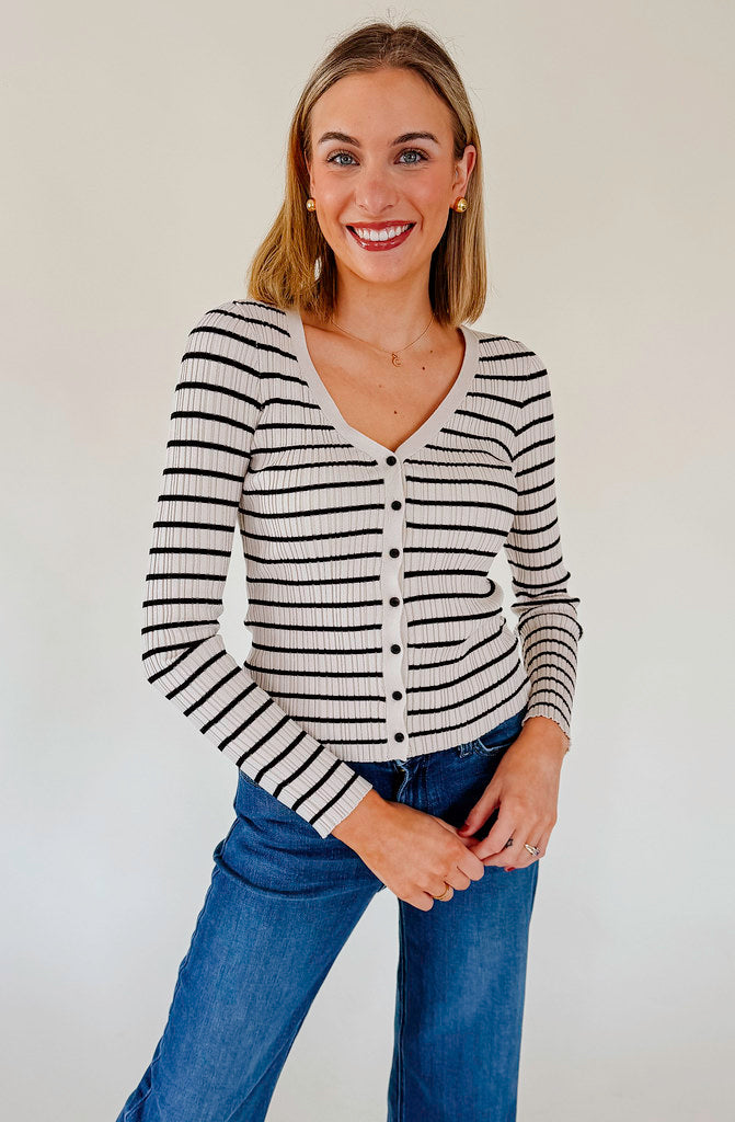 Z SUPPLY JORDANA STRIPE SWEATER