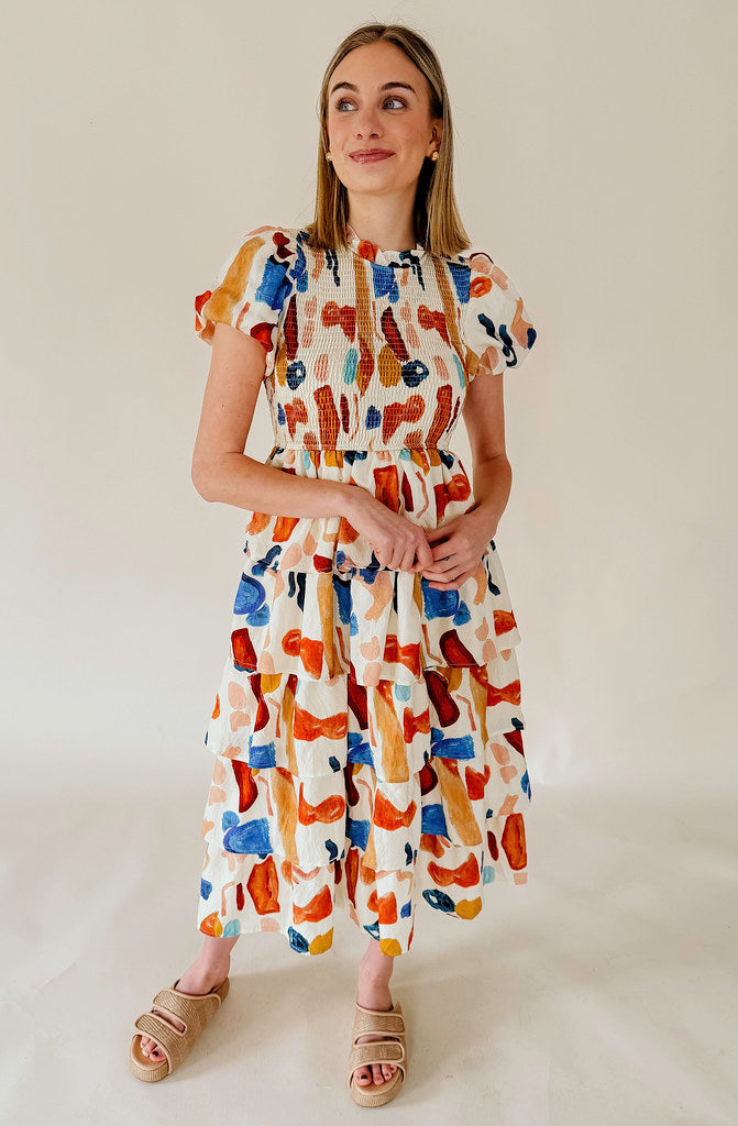 PRINTED TO PERFECTION DRESS