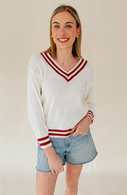 BASES LOADED VARSITY SWEATER