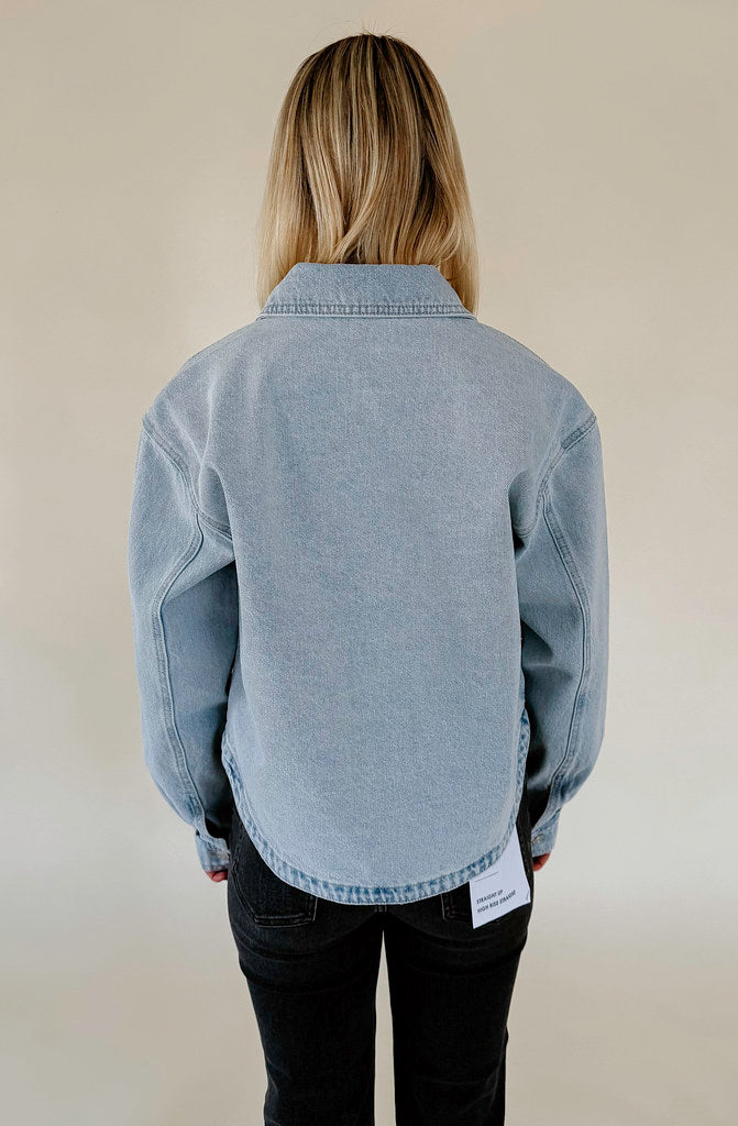 Z SUPPLY ALL DAY CROPPED DENIM JACKET