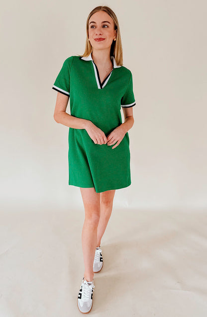 ON THE GREENS COLLARED DRESS