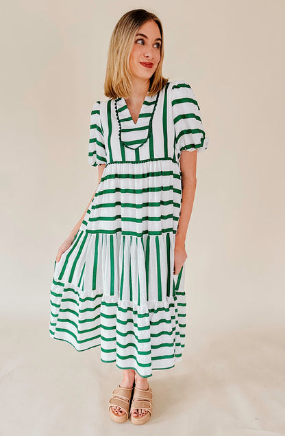 WAVE AFTER WAVE STRIPED DRESS