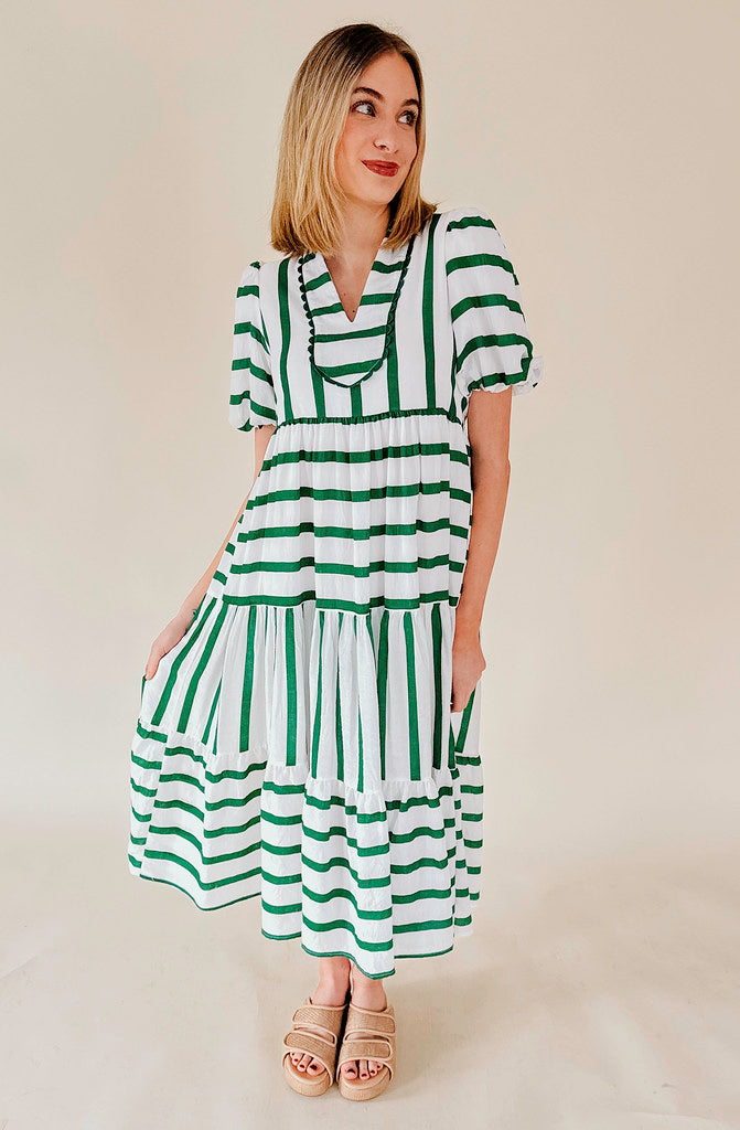 WAVE AFTER WAVE STRIPED DRESS