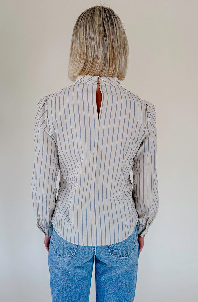 THE CHLOE BOW FRONT BLOUSE