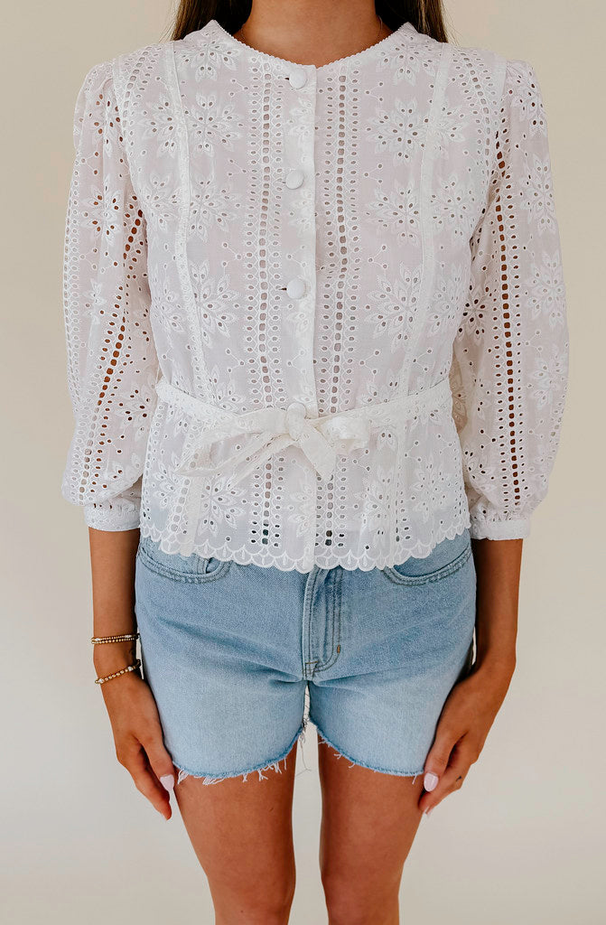 THE AVERY BUTTONED BLOUSE