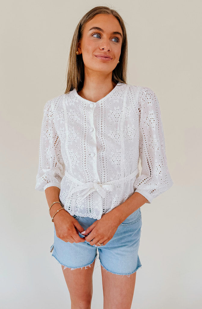 THE AVERY BUTTONED BLOUSE