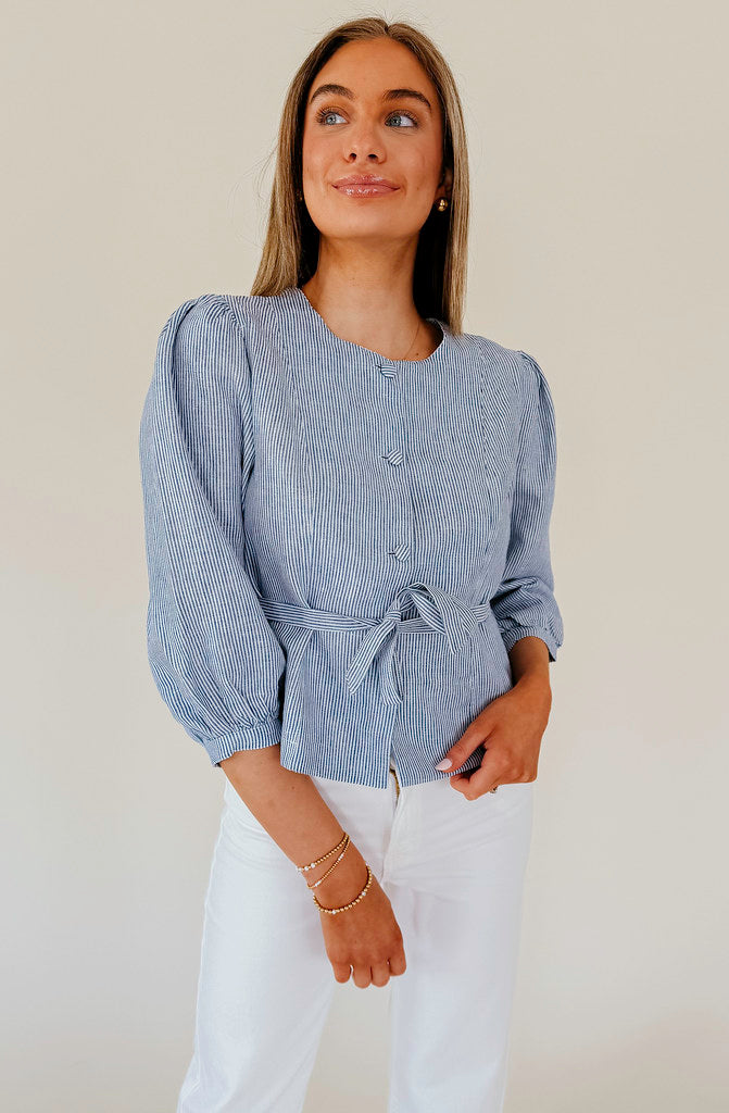 THE BAILEY BUTTONED BLOUSE