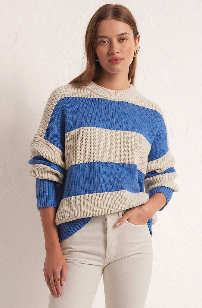 Z supply striped outlet dakota pullover