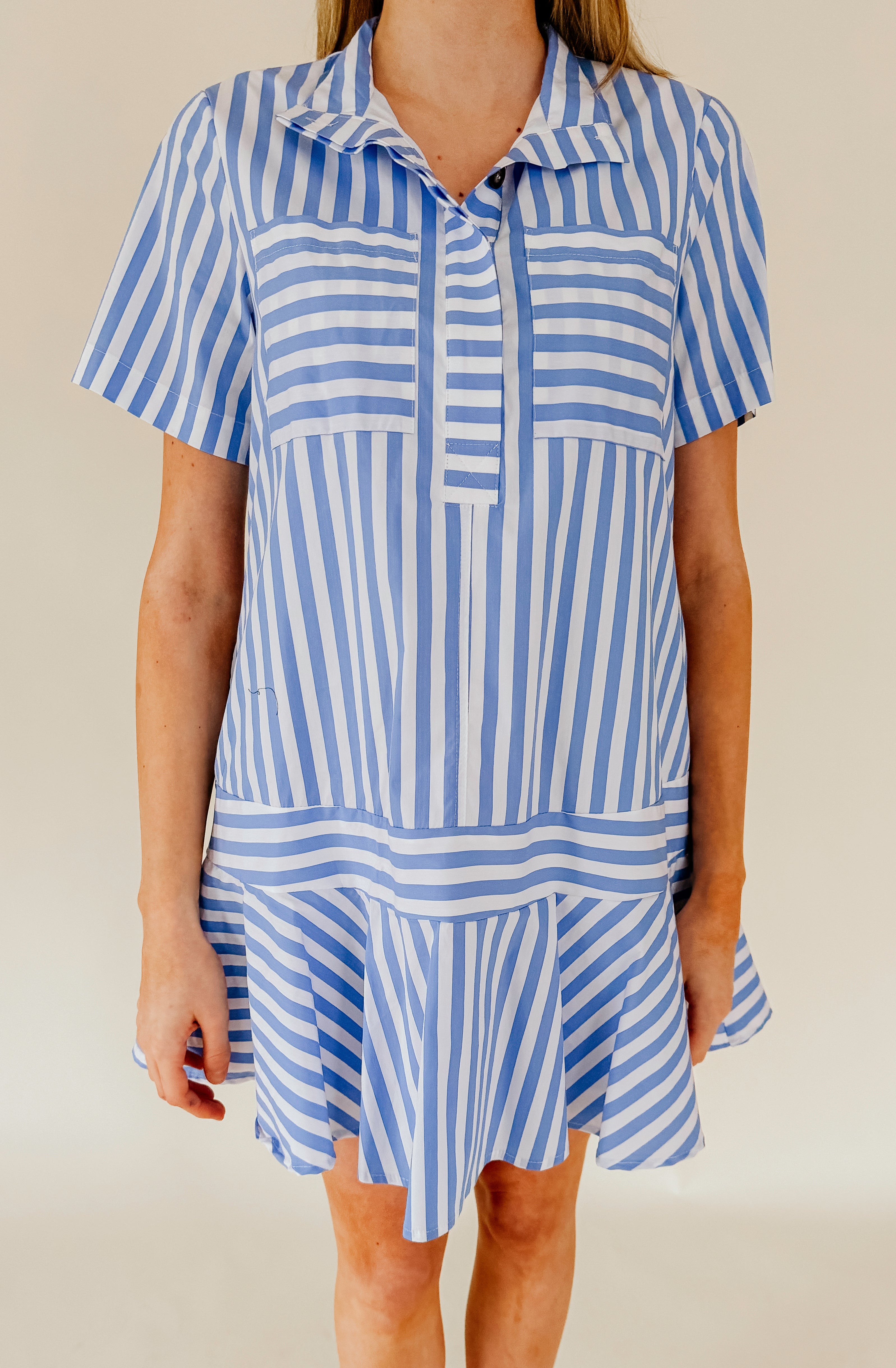 OUT OF OFFICE STRIPED DRESS