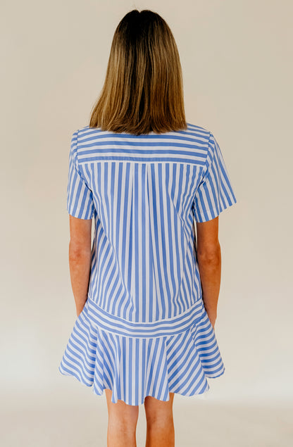 OUT OF OFFICE STRIPED DRESS