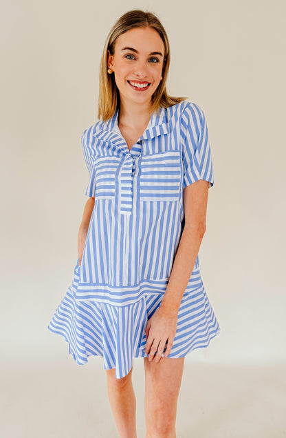 OUT OF OFFICE STRIPED DRESS