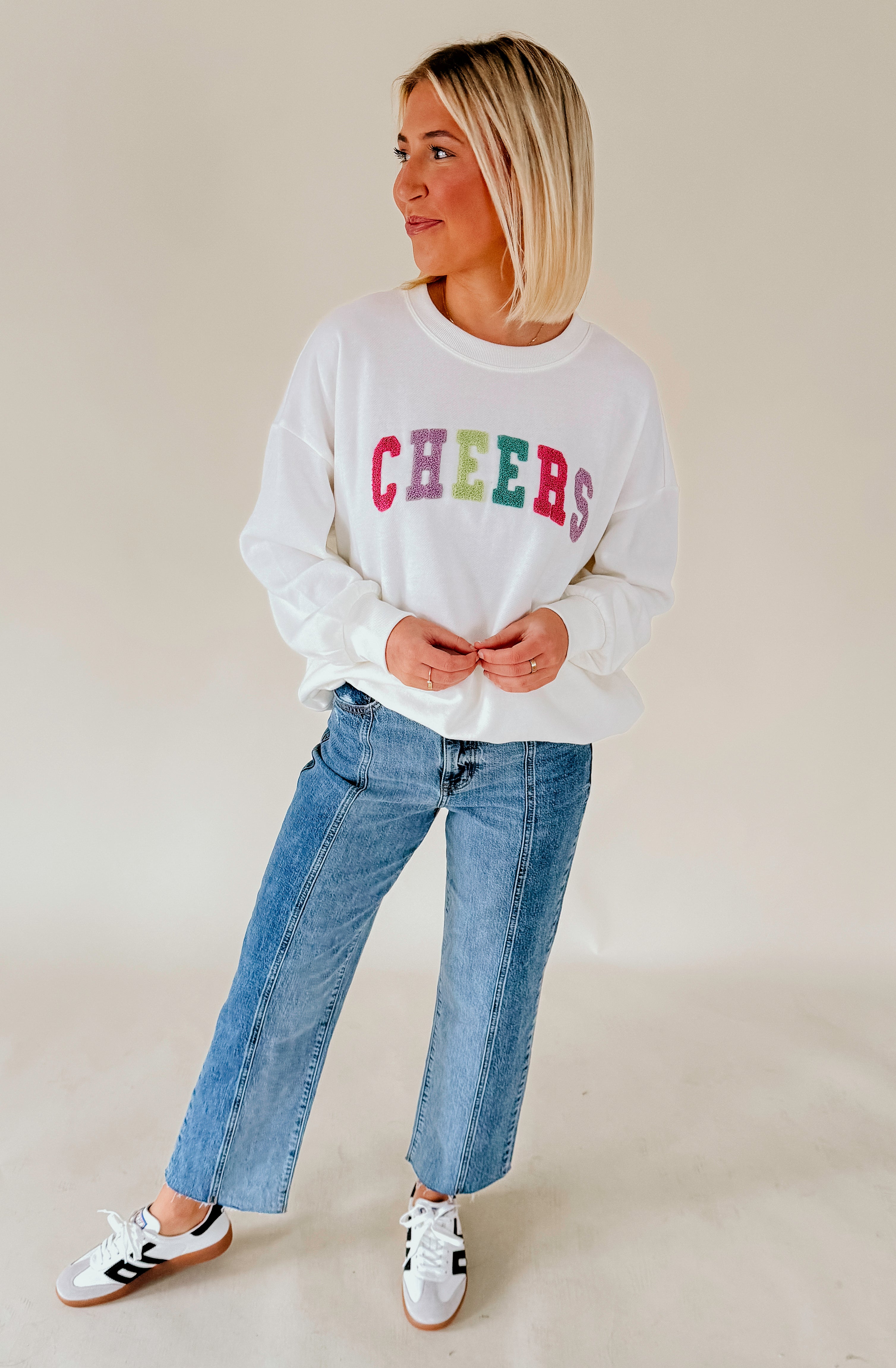 Z SUPPLY OVERSIZED CHEERS  SWEATSHIRT