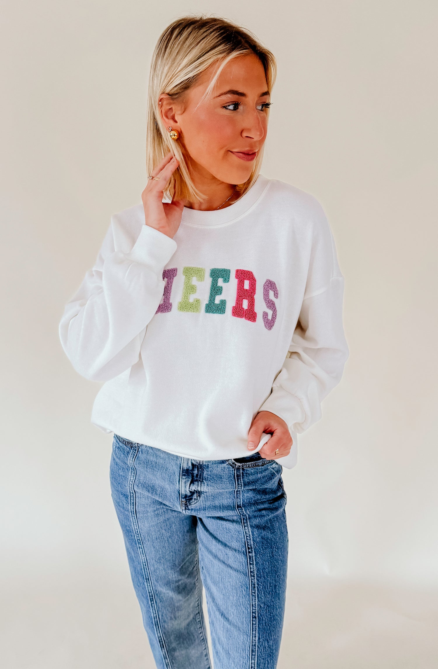 Z SUPPLY OVERSIZED CHEERS  SWEATSHIRT