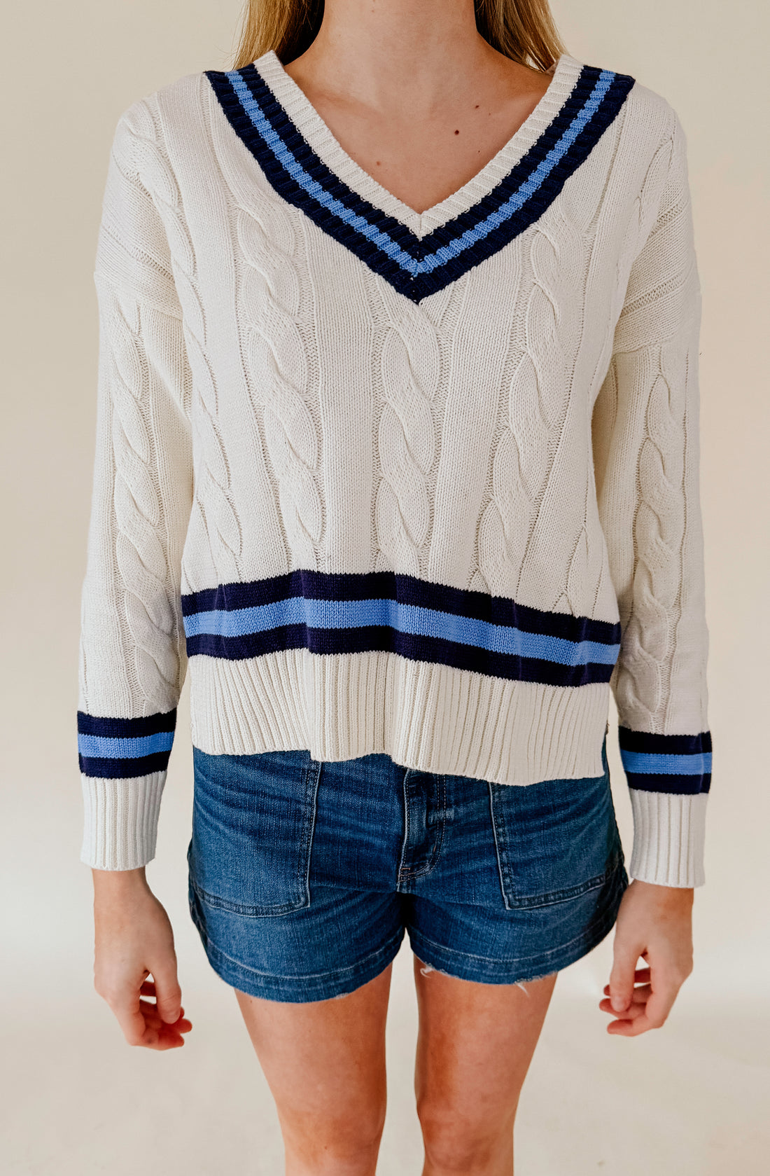 THE BLAIR VARSITY STRIPED SWEATER