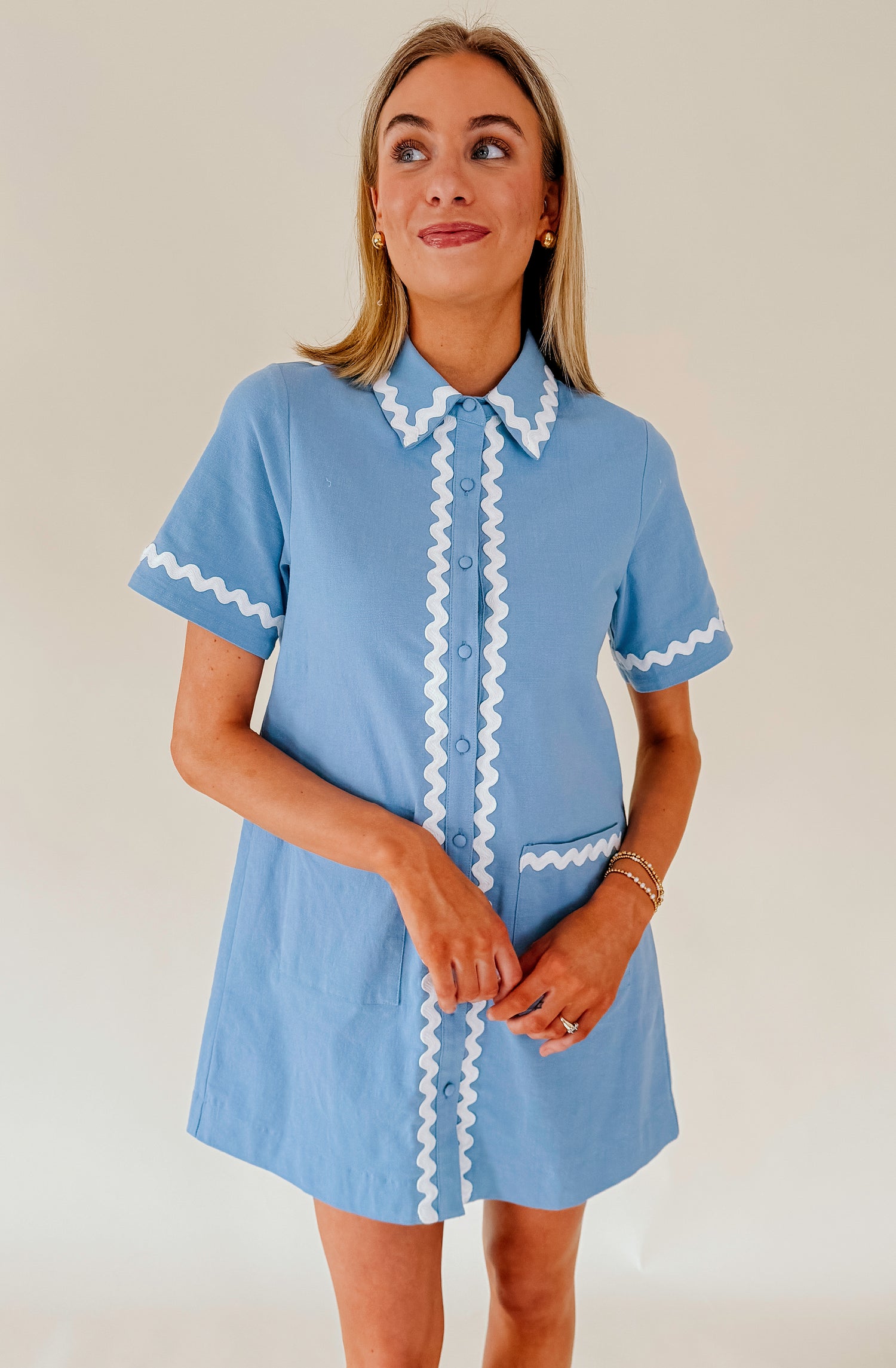 DOWN THE LINE RIC RAC DRESS