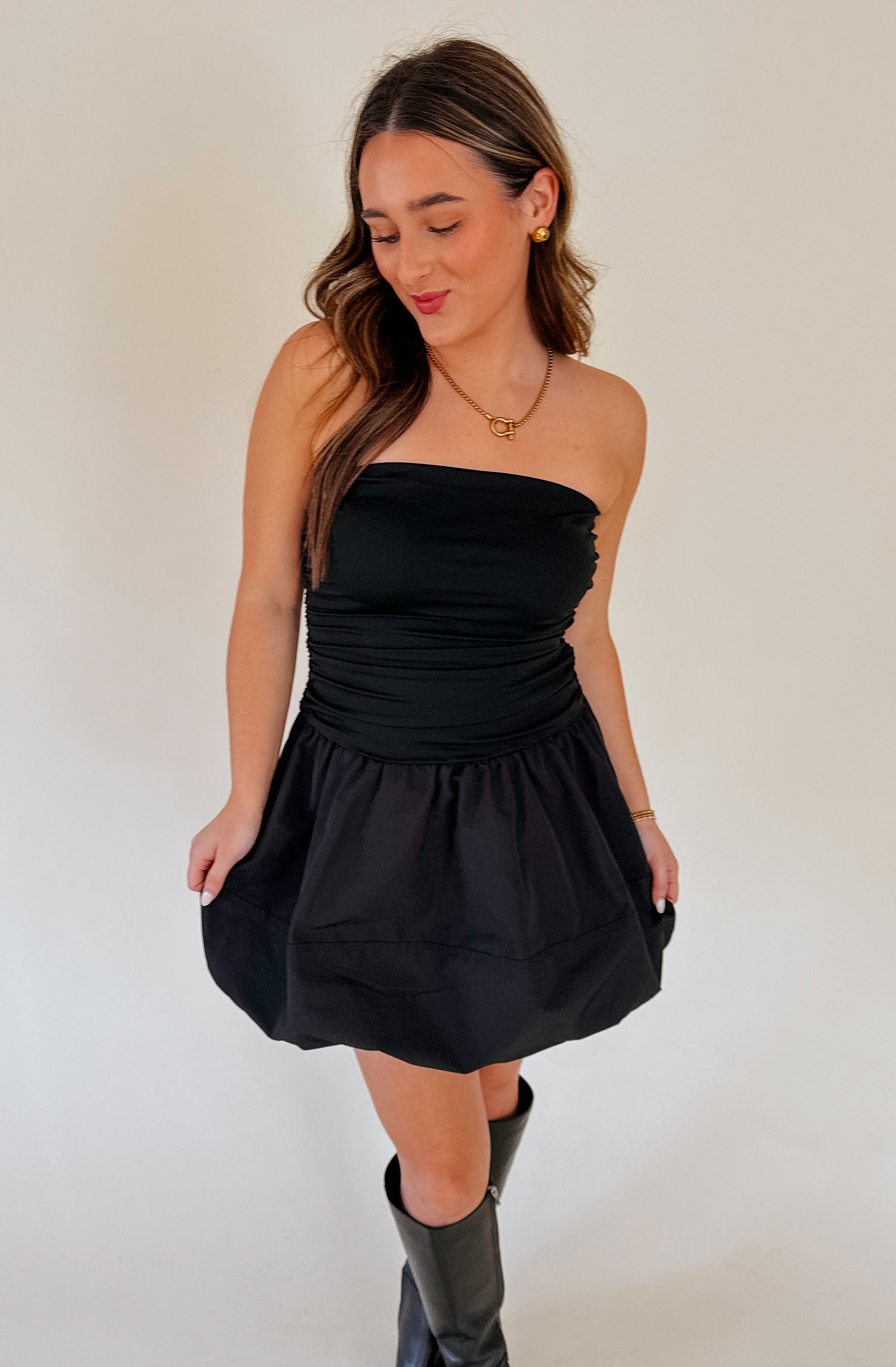 STEVE MADDEN AMARI STRAPLESS DRESS