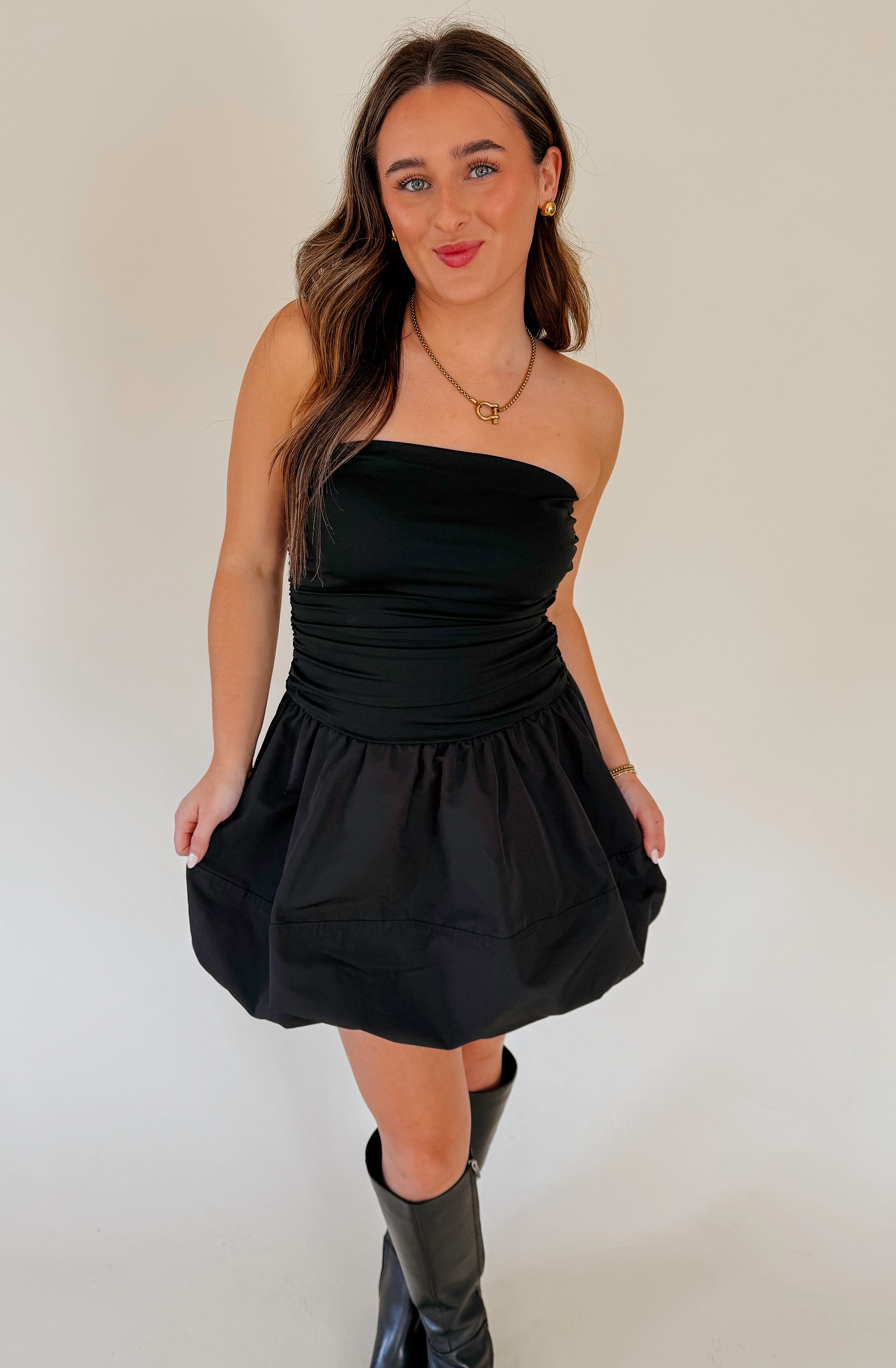 STEVE MADDEN AMARI STRAPLESS DRESS