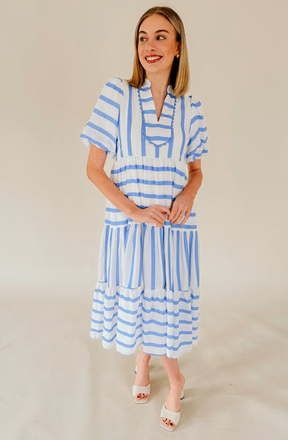 WAVE AFTER WAVE STRIPED DRESS