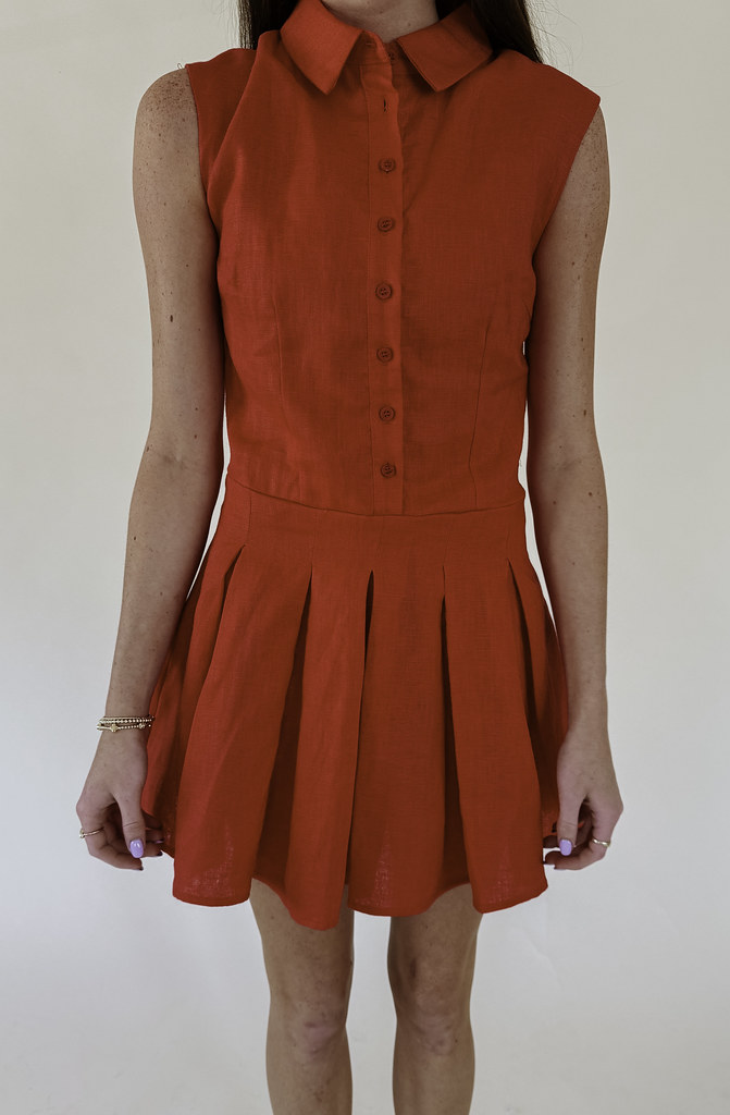 ON THE HILL PLEATED DRESS