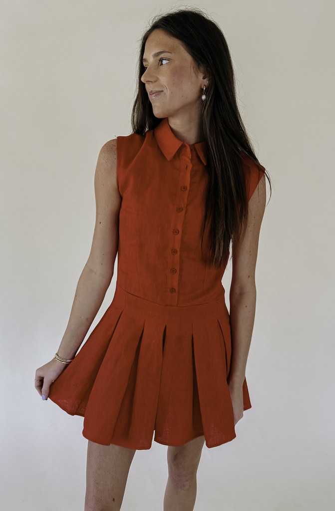 ON THE HILL PLEATED DRESS