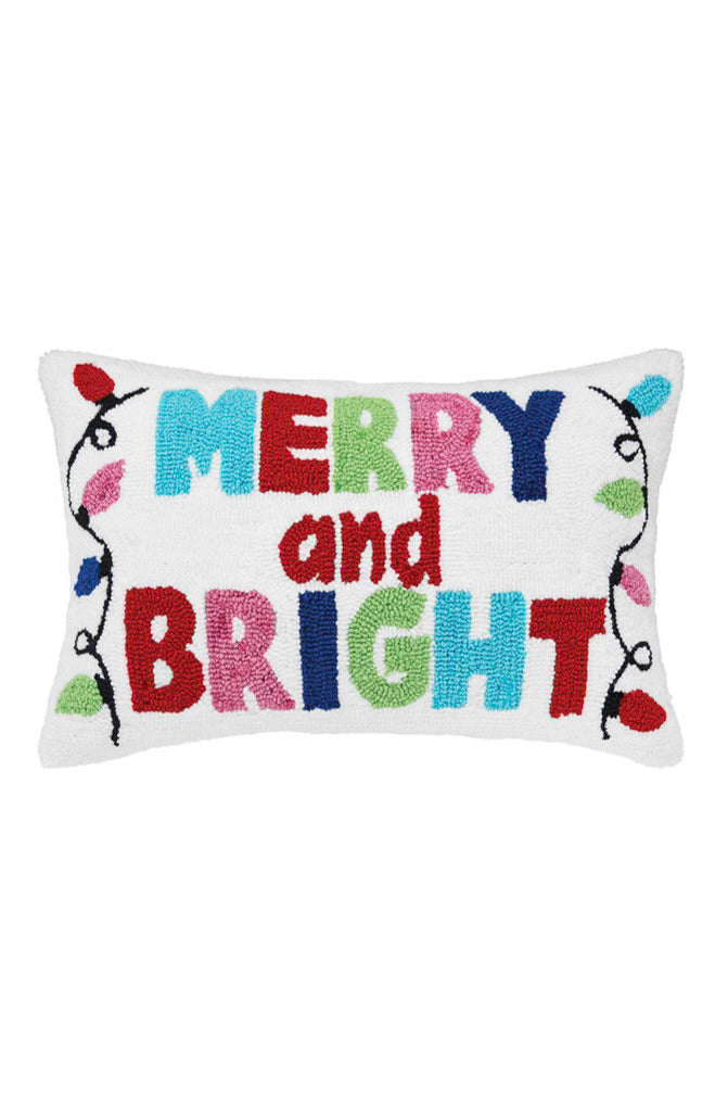 Merry and bright store pillow